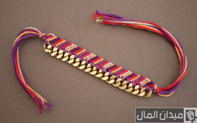طريقة عمل اساور بالخيوط البلاستيك طريقة عمل اساور بالخيوط البلاستيك
