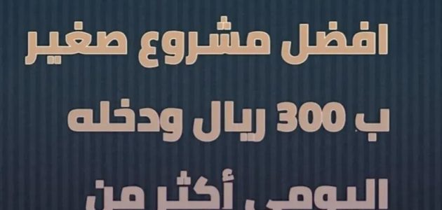 دراسة جدوى مشروع ب 300 ريال سعودي مشروع ب 300 ريال