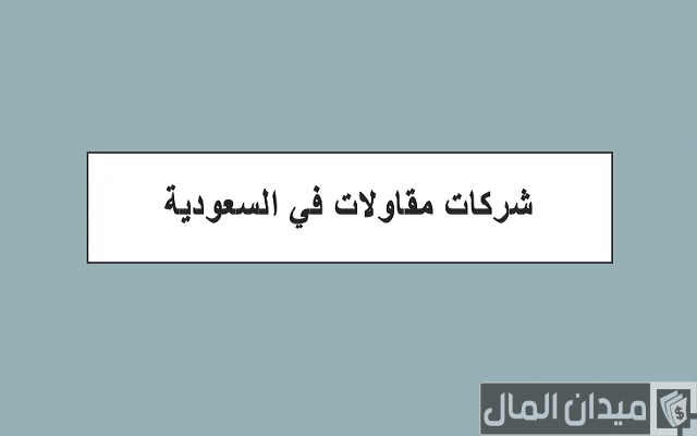أسماء شركات مقاولات في السعودية
