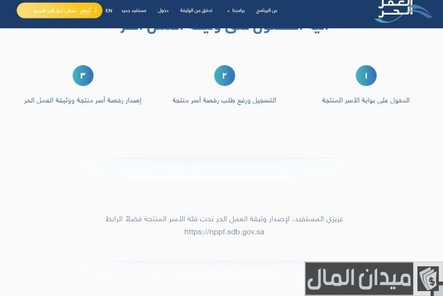 طريقة التسجيل في الأسر المنتجة