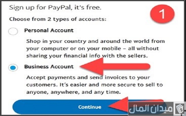 انشاء حساب باي بال في العراق