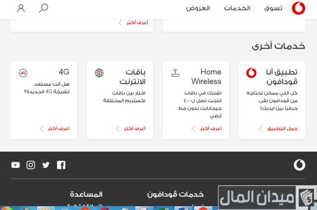 كود معرفة استهلاك باقة النت فودافون