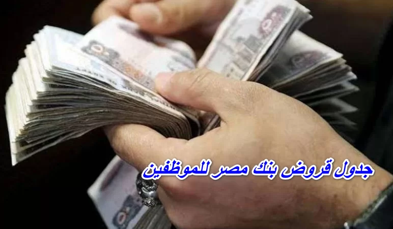 جدول قروض بنك مصر Banque Misr للموظفين
