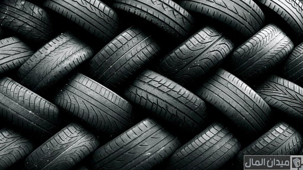 أسم المادة التي يصنع منها إطارات السيارات