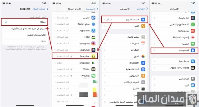 تغيير موقعك في خريطة السناب
