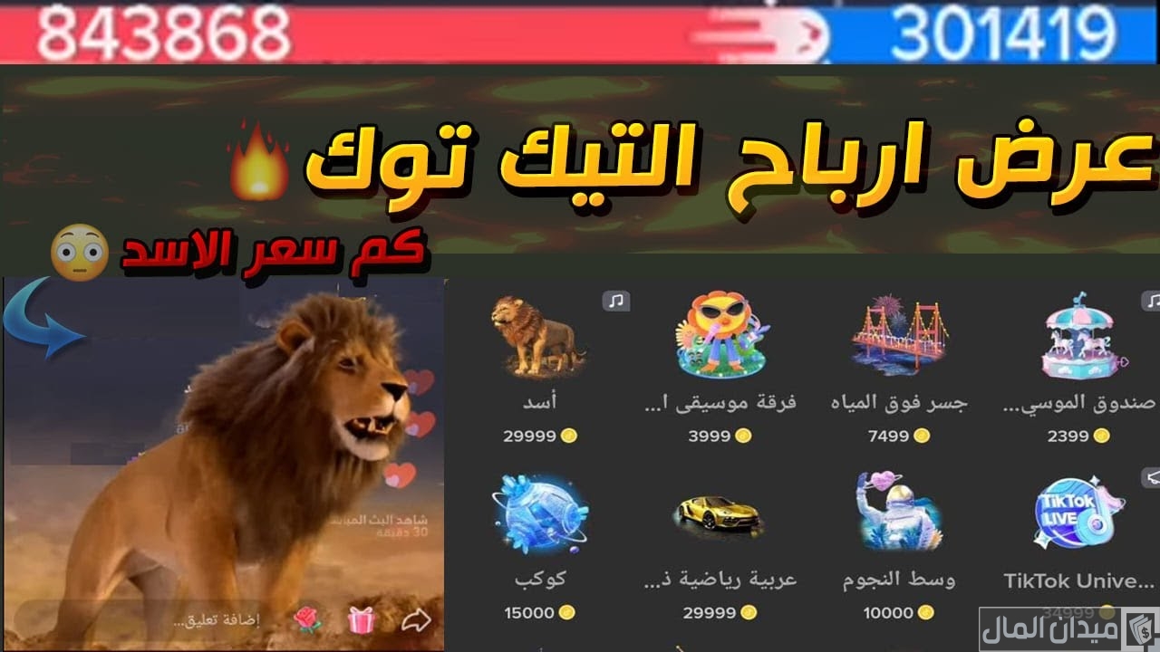 كم ريال يساوي الاسد في التيك توك
