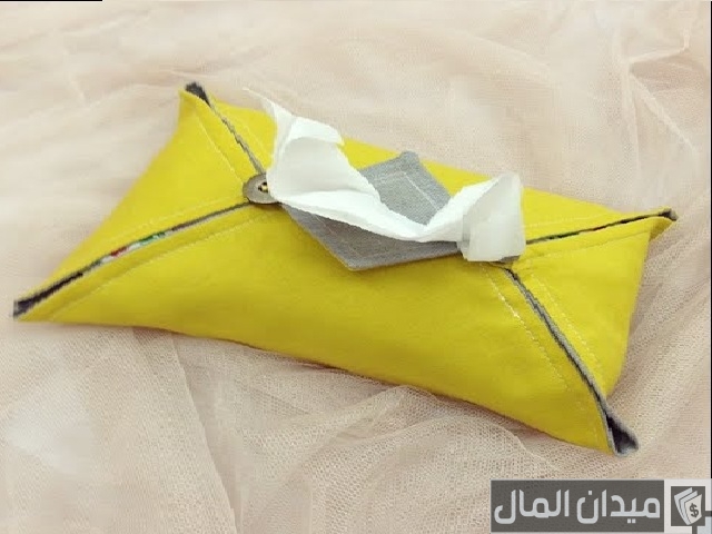 طريقة عمل علبة مناديل بالقماش