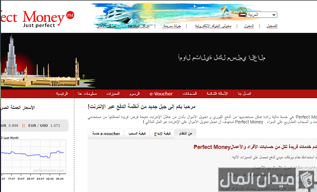 حماية حسابك في Perfect Money