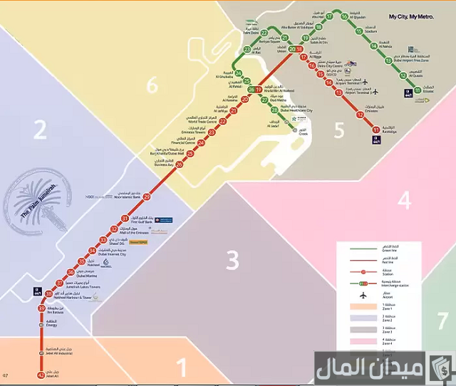 خط مترو دبي