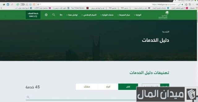 الاستعلام عن المقابل المالي 