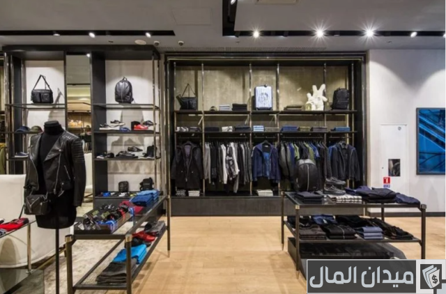 ديكور محل ملابس رجالي عصري 